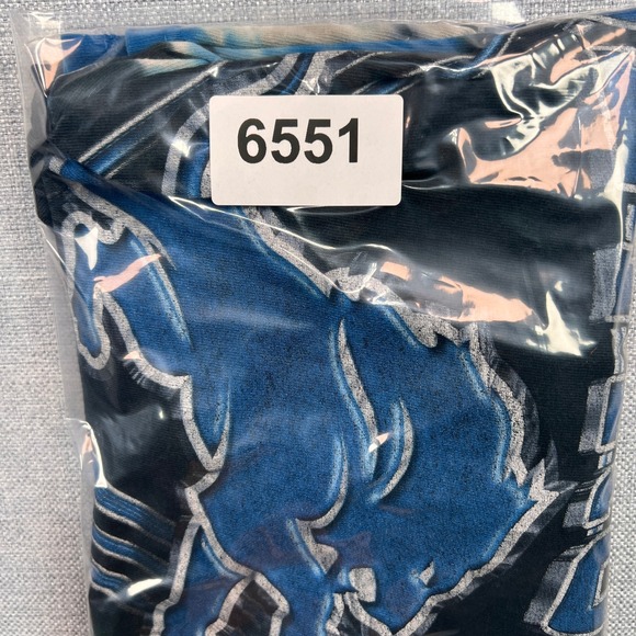 Vintage Y2K Detroit Lions Tie Dye T Shirt Men Large Blue NFL Graphic AOP Sporty - Picture 10 of 10